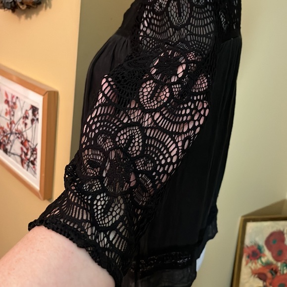 Vtg RALPH LAUREN Denim & Supply Size Small Embroidered Neck Sleeve Gauzy NEW - Picture 8 of 11